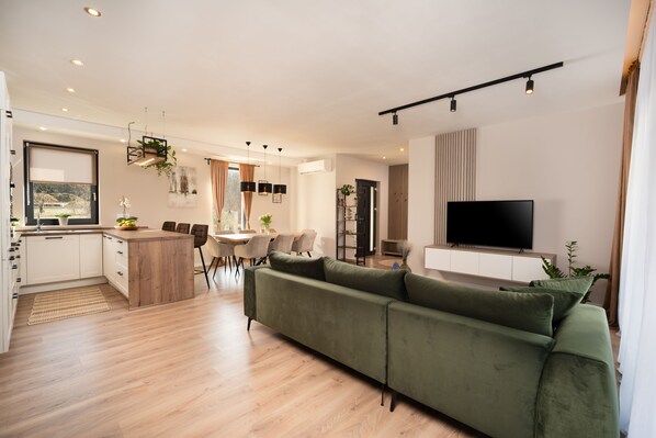 Smart TV - Villa Animo - New holiday home for 8 people with a private pool near Labin. (Labin)