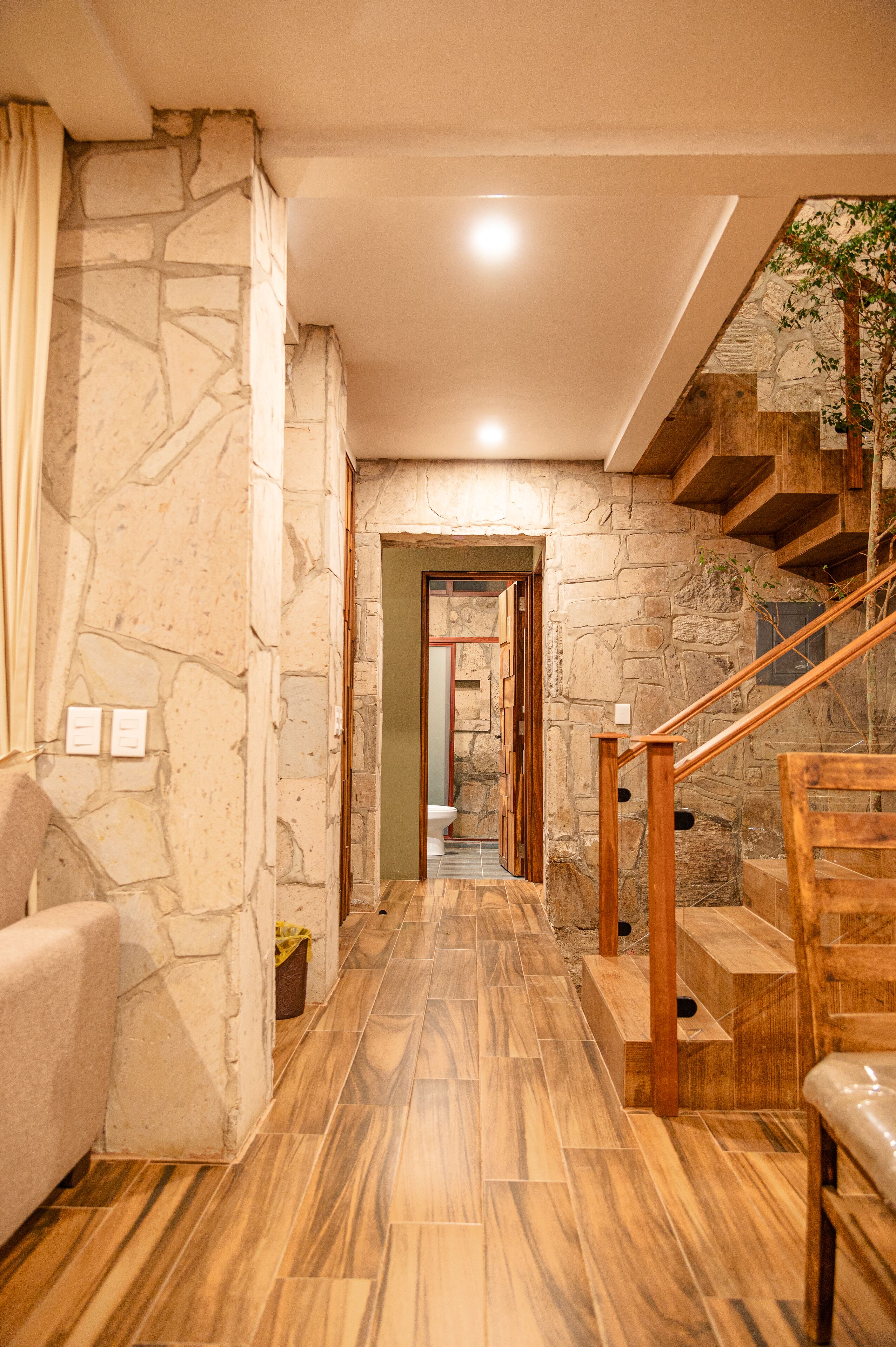 Premier Cabin | Living area | Fireplace, heated floors