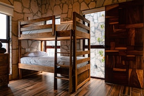 Cabaña Premier | Decoración individual, mobiliario individual, cortinas opacas