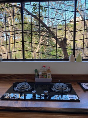 Fridge, stovetop, coffee/tea maker, electric kettle - Casa Nature View 5 min to Playa Ocotal & Snorkeling Guanacaste, Costa Rica (Ocotal)