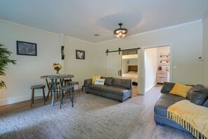 TV, fireplace, video games, table football - Swaying Pines Cabin with EV Charging Station (South Bloomingville)