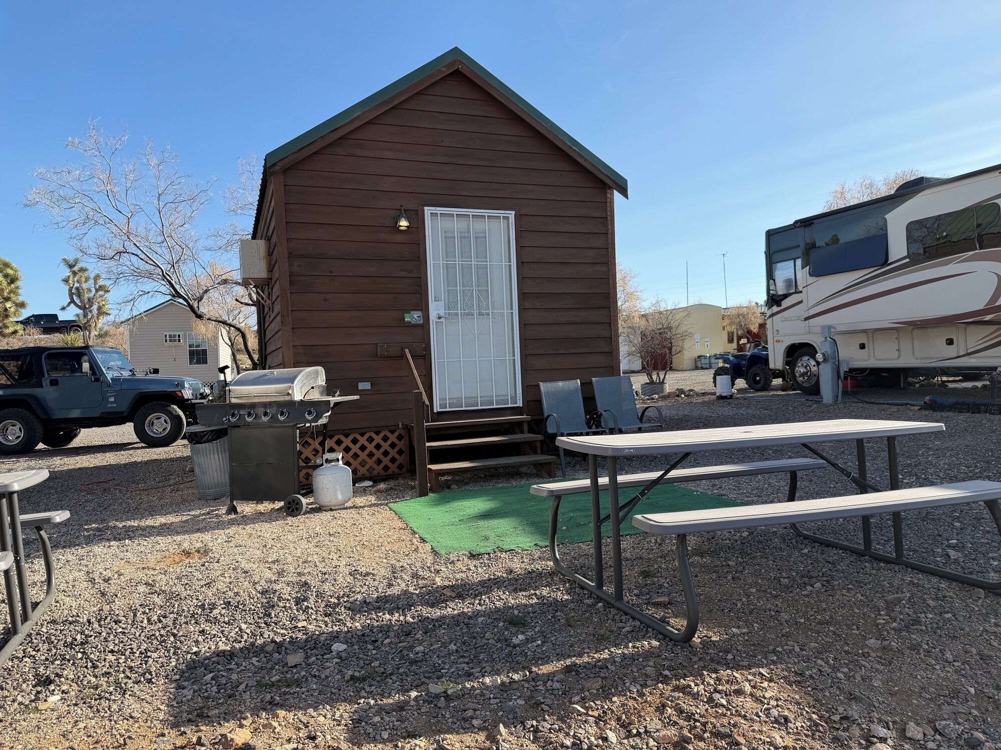 屋外ダイニングエリア