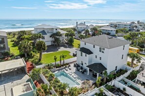 Exterior - The Twin Palms at Vilano Beach,  Private Pool - Steps From Beach - Minutes from everything (Vilano Beach)