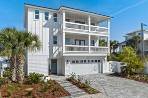 Exterior - The Twin Palms at Vilano Beach,  Private Pool - Steps From Beach - Minutes from everything (Vilano Beach)