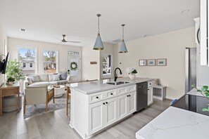 Interior - Spotted by the Sea. 0.3 mi to beach. Sleeps 9. (Oak Island)