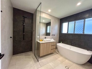 Shower, hair dryer