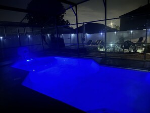 Terrace/patio - Cozy 3-bedroom in Golf & Gated Community- private pool and firepit  (Kissimmee)