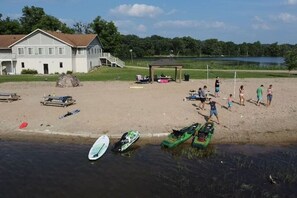 Vlak bij het strand