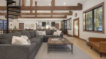 Smart TV, fireplace, video games