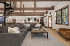 Smart TV, fireplace, video games