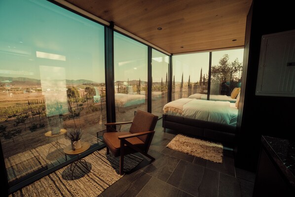 Exclusive Cabin | Minibar, in-room safe, free WiFi, bed sheets - Bajo Estrellas Hotel Contemporáneo (Valle de Guadalupe)