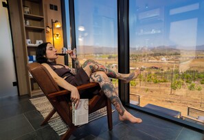 Minibar, in-room safe, free WiFi, bed sheets - Bajo Estrellas Hotel Contemporáneo (Valle de Guadalupe)