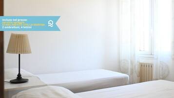 3 bedrooms, bed sheets