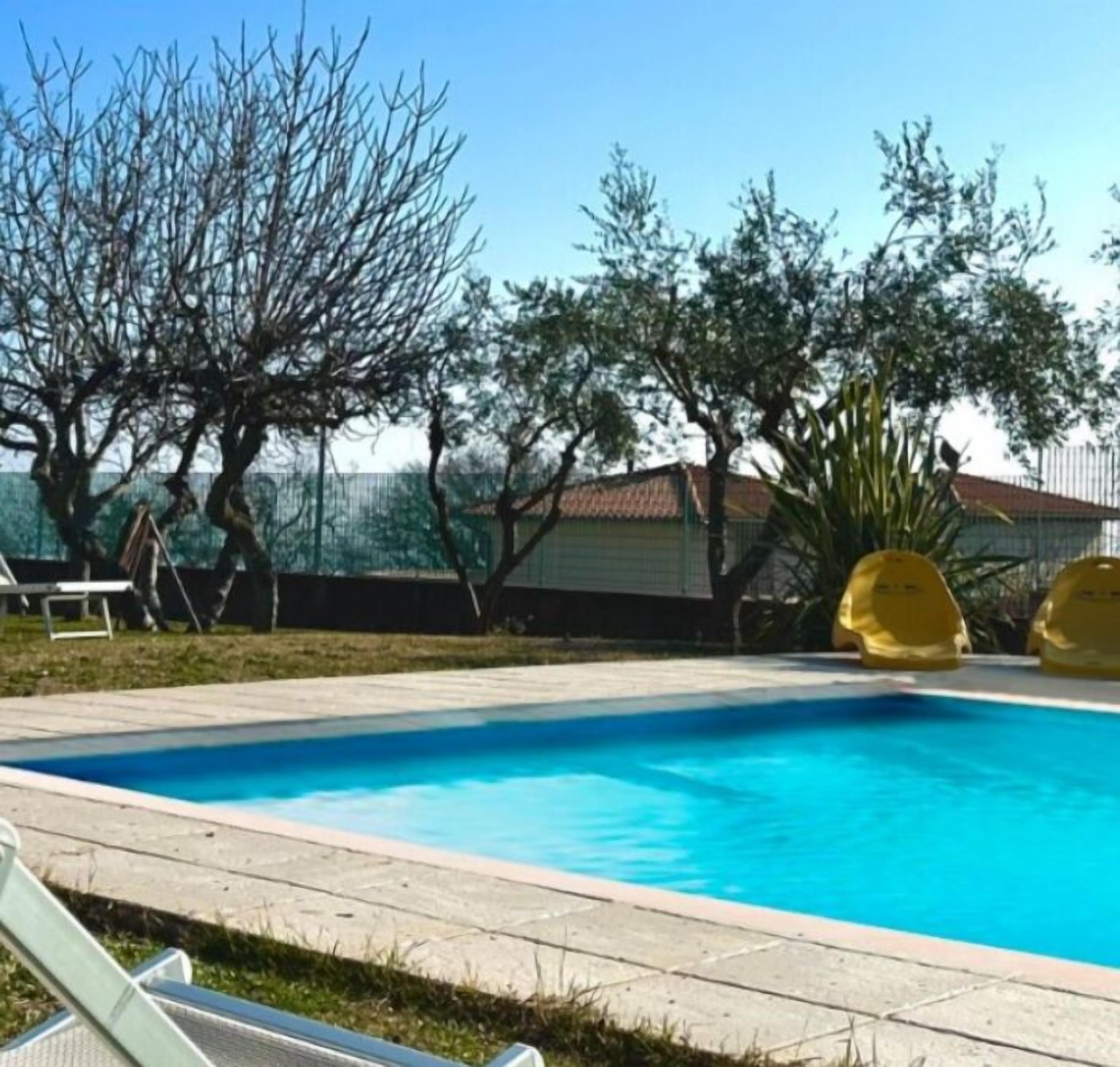 Una piscina riscaldata