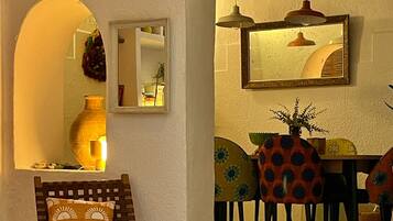 32-inch flat-screen TV with satellite channels