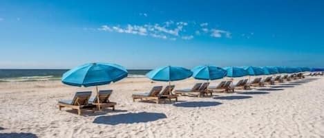 Na praia
