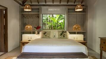 Suíte superior, 1 quarto | 1 quarto, roupas de cama premium, camas com colchões pillow-top