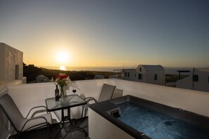Deluxe Double Room, Hot Tub, Sea View | Balcony view
