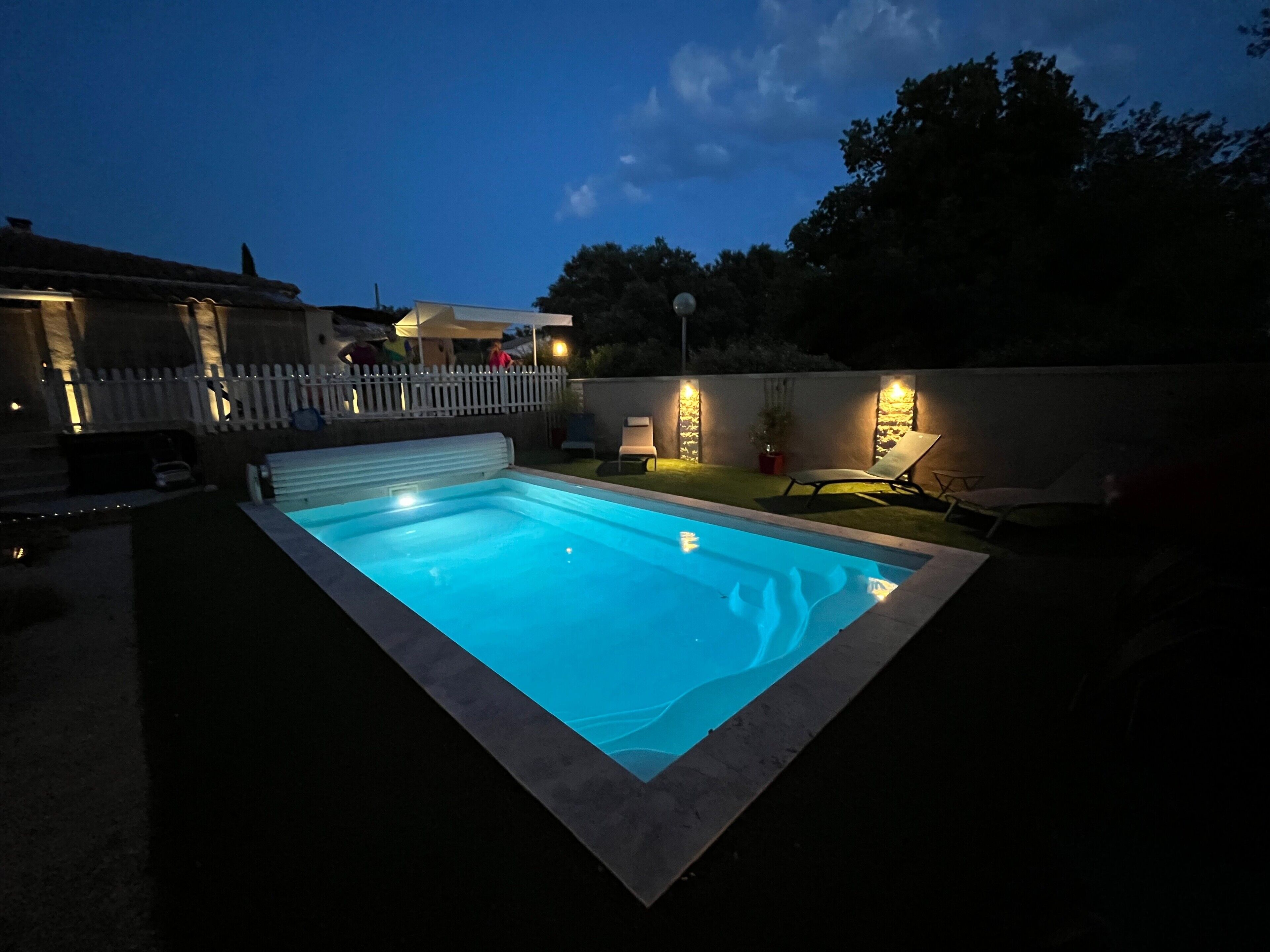 Una piscina riscaldata