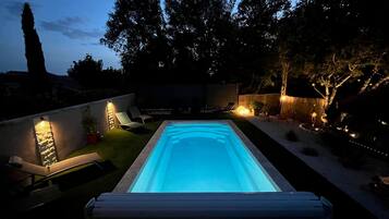 A heated pool