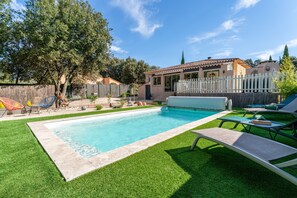 A heated pool