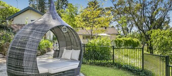 Experience Lavender Cottage, charming, cozy hideaway set in pretty bushland.