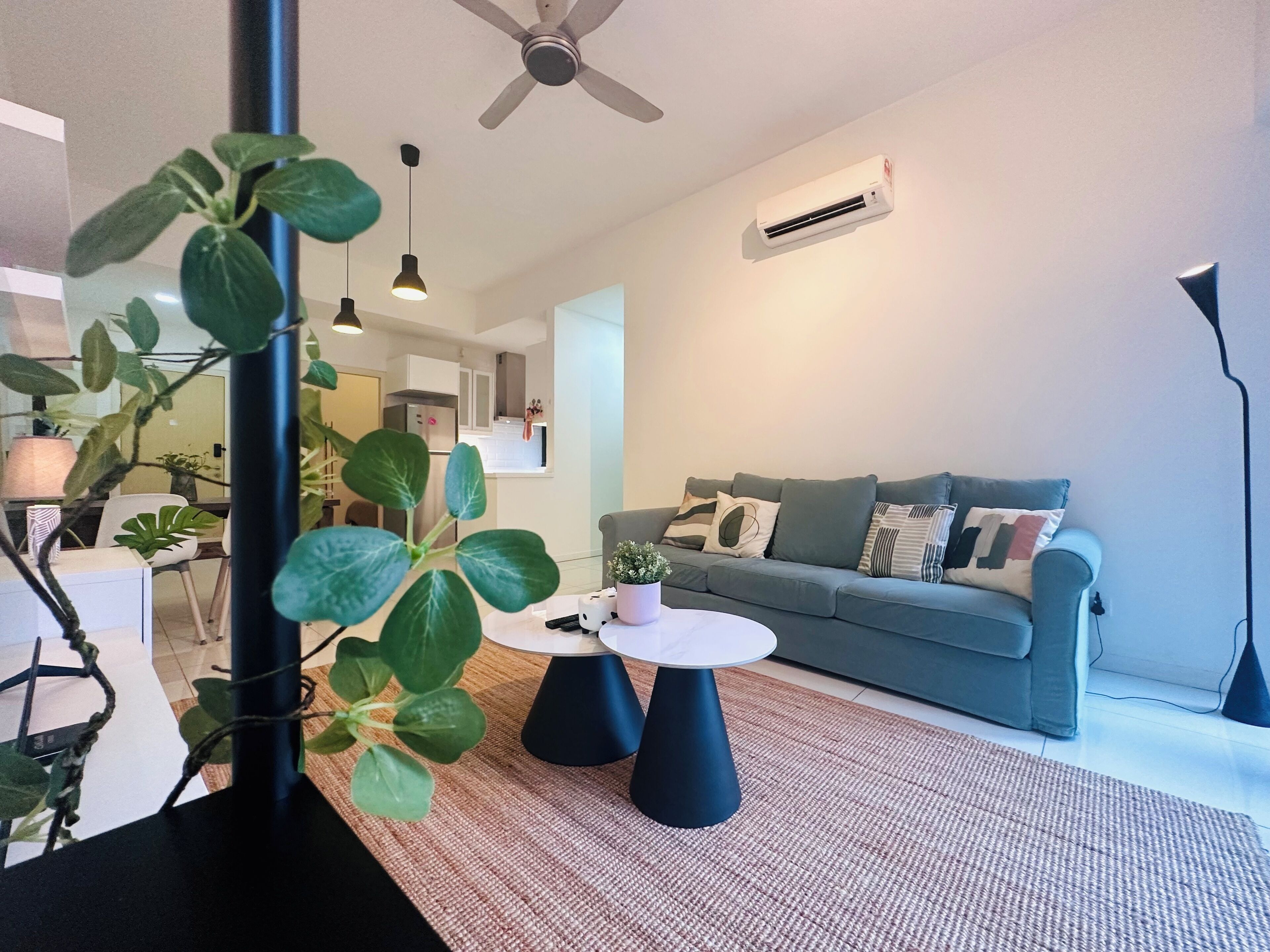 Comfort Apartment | Living area | 43-inch LCD TV with digital channels