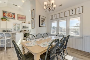 Dining - Place in the Sun | 1950 ft to the beach | Private Pool, Hot Tub, and Community Pool (Corolla)