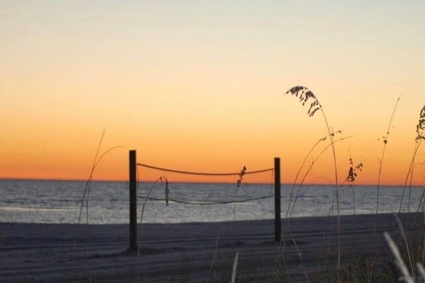 Vlak bij het strand