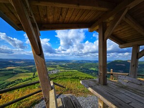 Property grounds - Apartment Talblick: Balcony, Fireplace, WiFi, Great View & Fenced Dog Meadow (Bestwig)