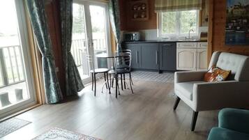 Televisie en een open haard