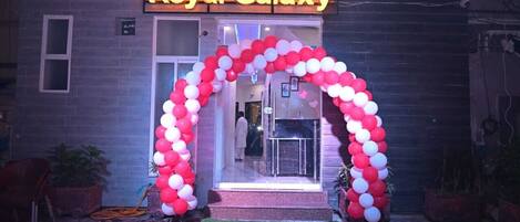 Majoituspaikan julkisivu