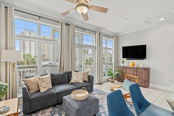 Tons of natural light in the living room.