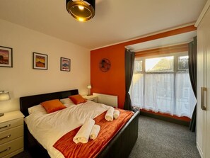 Desk, iron/ironing board, travel crib, free WiFi