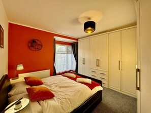 Desk, iron/ironing board, travel crib, free WiFi