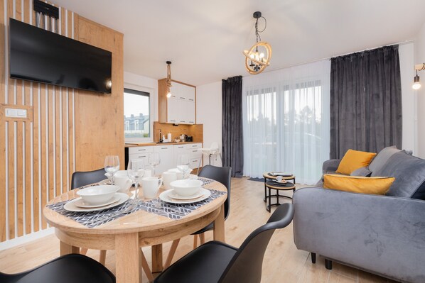 Apartment, 2 Bedrooms, Terrace, Sea Facing | Living room - Apartment With Terrace Dębki by Renters (Krokowa)