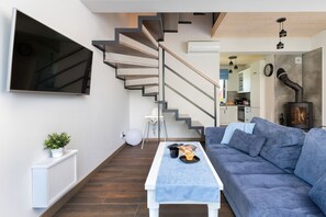 Apartment, 2 Bedrooms, Sauna, Beachside | Living area - Domek Lazurowy by Renters Prestige (Krokowa)