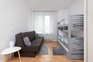 1 bedroom, iron/ironing board, bed sheets