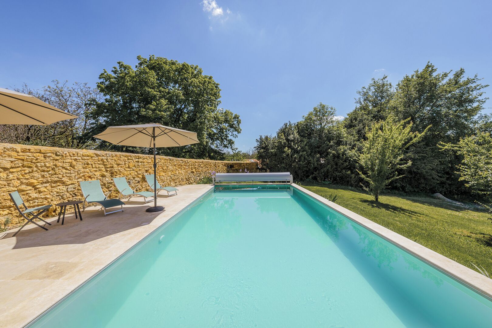 A heated pool