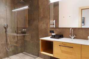 Shower, hair dryer