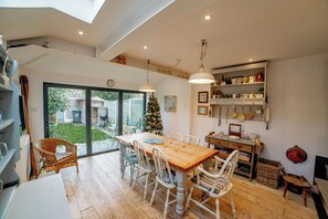 Dining - York House is a three-bedroom house with parking and convenient access to both town and beach. (Whitstable)