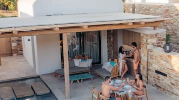 Villa Luxe | Cuisine privée | Grand réfrigérateur, ßlots de cuisine