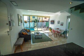 Living area - Luxus am Pool und die Erfrischende Brise des Mittelmeer in Greifbarer Nähe (San Pedro del Pinatar)