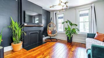 Smart TV, books, video library, offices