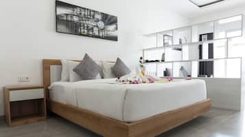 Kamar Deluks, pemandangan kebun (Deluxe Ground Floor) | 1 kamar tidur, seprai premium, brankas, dan Wi-Fi gratis
