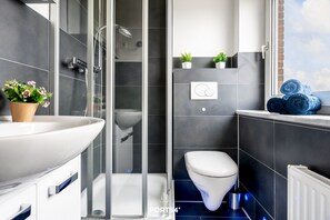 Shower, hair dryer