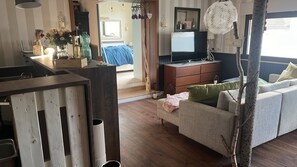 TV connectée, cheminée
