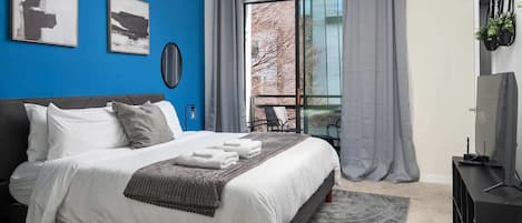 2 habitaciones, tabla de planchar con plancha, cuna de viaje y wifi