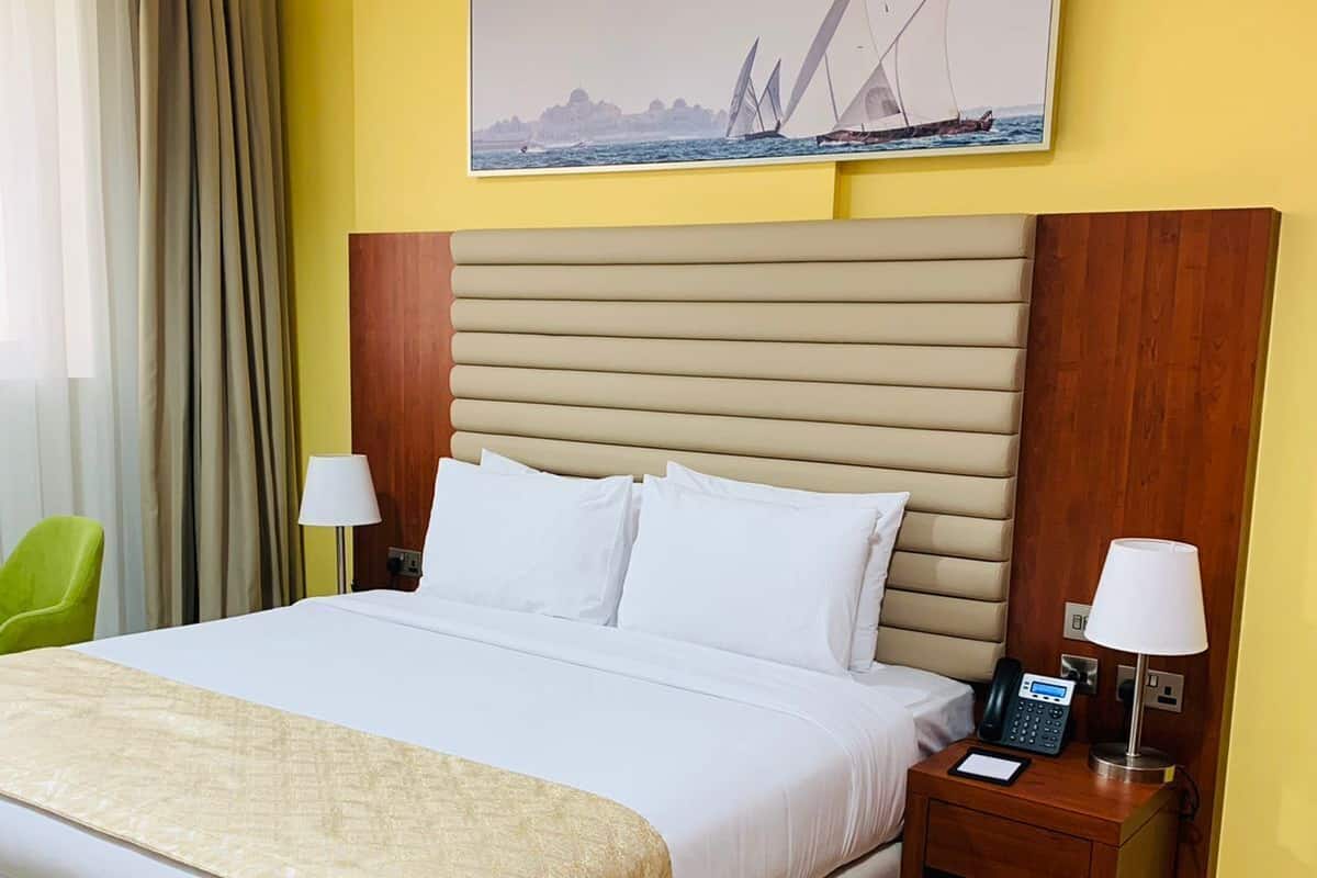 Deluxe Apartment, 1 Katil Raja (King) | 2 bilik tidur, peti besi dalam bilik, langsir/tirai gelap terus