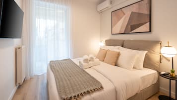 Apartamento design | 1 quarto, roupas de cama de algodão egípcio, roupas de cama premium